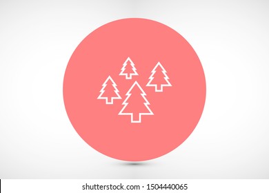 Trees vector icon. Trees for home icon. Trees for planting icon. Trees for sale eps flat design.
