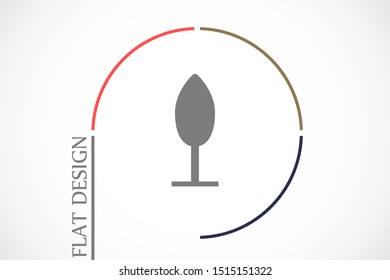 Trees vector icon. Trees for home icon. Trees for planting icon. Trees for sale eps flat design.