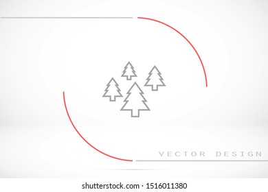 Trees vector icon. Trees for home icon. Trees for planting icon. Trees for sale eps flat design.