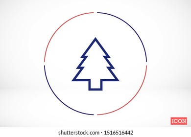 Trees vector icon. Trees for home icon. Trees for planting icon. Trees for sale eps flat design.