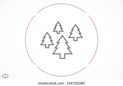 Trees vector icon. Trees for home icon. Trees for planting icon. Trees for sale eps flat design.