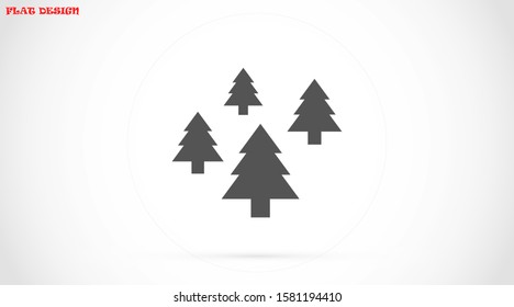 Trees vector icon. Trees for home icon. Trees for planting icon.  Trees for sale  eps flat design.