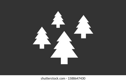 Trees vector icon. Trees for home icon. Trees for planting icon. Trees for sale eps flat design.