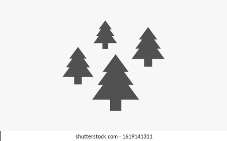 Trees vector icon. Trees for home icon. Trees for planting icon. Trees for sale eps flat design.