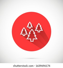 Trees vector icon. Trees for home icon. Trees for planting icon. Trees for sale eps flat design.