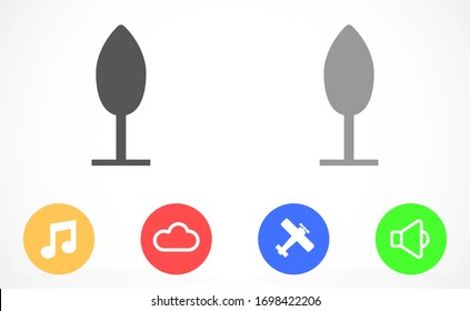 Trees vector icon. Trees for home icon. Trees for planting icon. Trees for sale eps flat design.