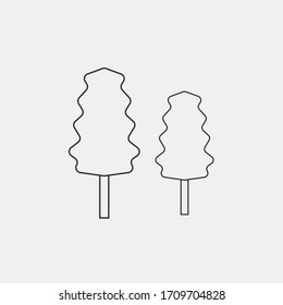 trees vector icon plants outdoor