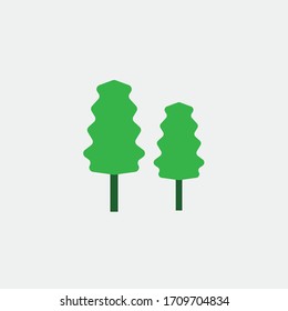 árboles vectores icono plantas exteriores