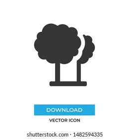Trees vector icon, simple sign for web site and mobile app.