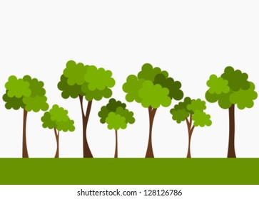 Trees. Vector illustration