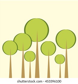 Trees  Vector illustration