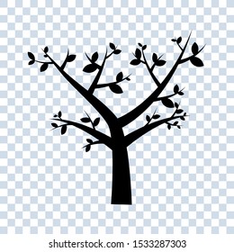 trees vector illustrations. Can be used to illustrate any natural or healthy lifestyle topic. icon vector logo trees on blank background.