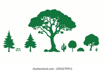 TreeTastic A Vibrant Vector Tree Showcase