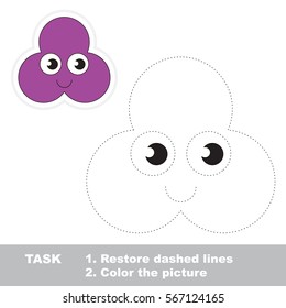 Trefoil. Dot to dot educational game for kids.