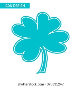 Trefoil flat icon design