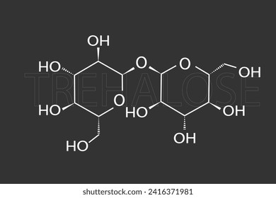 Trehalose molecular skeletal chemical formula