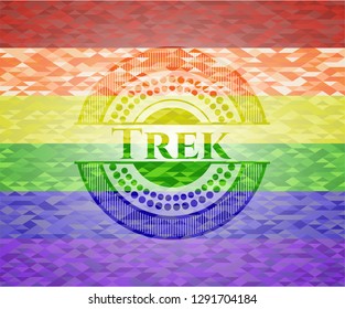 Trek lgbt colors emblem 