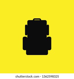 trekking bag icon vector