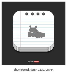 Trekking Boot Icon - Free vector icon