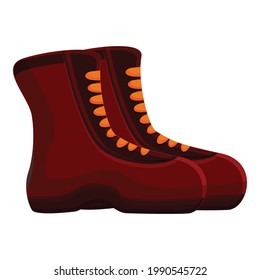 Trekking boots icon. Cartoon of Trekking boots vector icon for web design isolated on white background