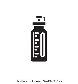 Trekking Bottle Filled Icon Vector Illustration