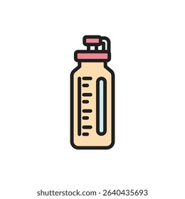 Trekking Bottle Icon Vector Illustration