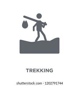 Trekking icon. Trekking design concept from Camping collection. Simple element vector illustration on white background.