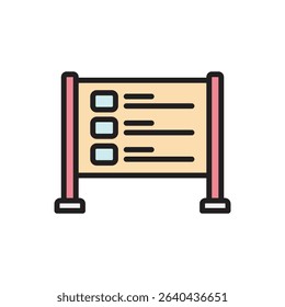 Trekking Instruction Icon Vector Illustration
