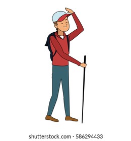 trekking person icon image 