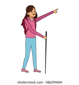 trekking person icon image 