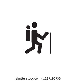 trekking vector icon design template