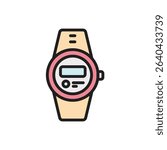 Trekking Watch Icon Vector Illustration