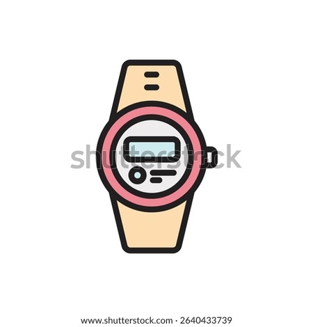Trekking Watch Icon Vector Illustration