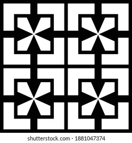Trellis flat design in decorative vintage style. Apart from being part of the window aesthetics, it can also be applied as decoration on graphic print products