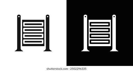 trellis icon logo set vector