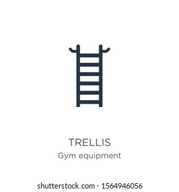 Trellis icon vector. Trendy flat trellis icon from gym equipment collection isolated on white background. Vector illustration can be used for web and mobile graphic design, logo, eps10