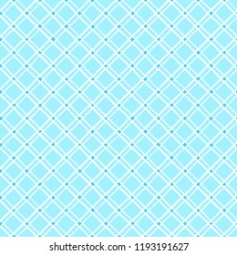 Trellis, lattice made of uneven hand drawn doubled diagonal stripes seamless repeat pattern. Square grid texture, winter colors. Crossing doodle dual streaks, paired bars geometrical background.