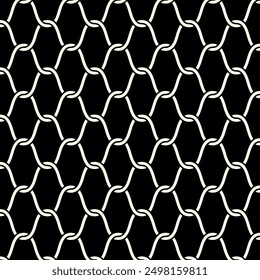 Trellis Repeating pattern of Chain Link Fence. Geometric Seamless patterns of printable vector graphics.