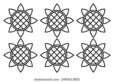 Trellis Treasure Pattern Line Art Sketches