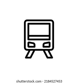 Trem With Outline Icon Vector