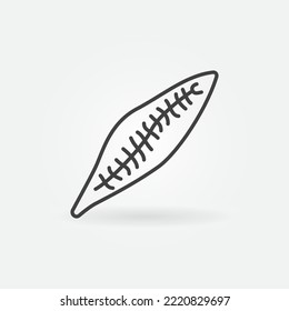 Trematoda vector concept icon or symbol in outline style