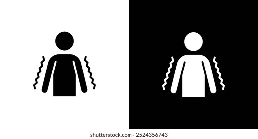 Trembling icon Art design illustration