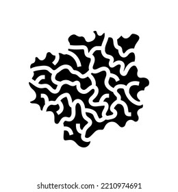 tremella mushroom glyph icon vector. tremella mushroom sign. isolated symbol illustration
