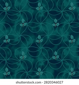 Tremendous geometric floral vector seamless pattern. Lace texture ornament. Fabric print design. Simple flower stylized background. Line art vintage swatch.