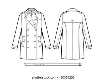 1,181 Trench coat sketch Images, Stock Photos & Vectors | Shutterstock