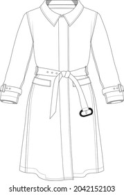 Vector de cavidad de dibujo técnico de la chapa de Trench