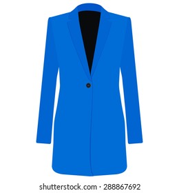 Trench coat, trench coat vector, trench coat isolated, blue coat