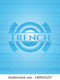 Trench water emblem. Vector Illustration. Detailed.