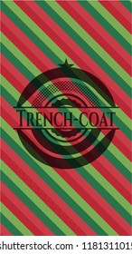 Trench-coat christmas emblem.