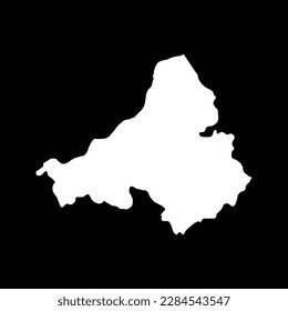 Trencin map, region of Slovakia. Vector illustration.